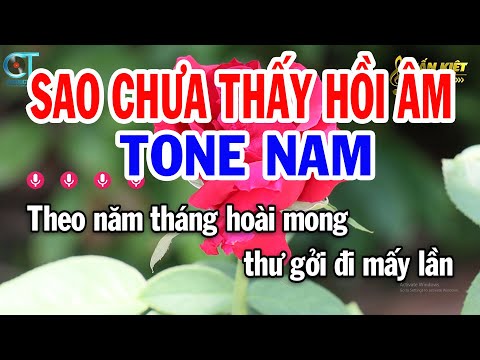 Karaoke Sao Chưa Thấy Hồi Âm Tone Nam ( Em ) Nhạc Sống Mới Nhất | Karaoke Tuấn Kiệt