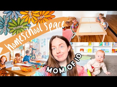 OUR HOMESCHOOL SPACE | Mom of 10 w/ Twins + Triplets