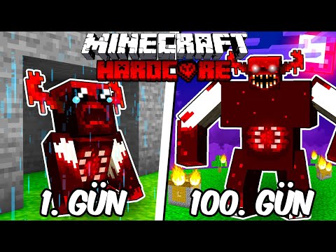 Hardcore Minecraft'ta KANLI WARDEN Olarak 100 Gün Geçirmemin Hikayesi...