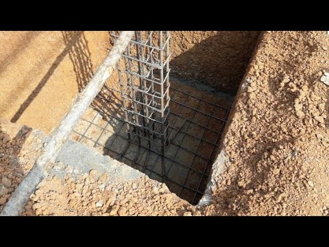 30 × 40 house Footing excavation  reinforcement and concrete ratio design