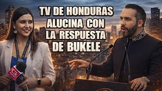 TV de Honduras quedó alucinada con la respuesta de Bukele a una conocida presentadora