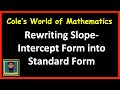 Understanding Standard Form and Equations