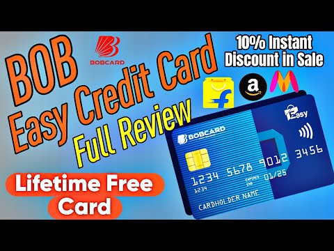 BOB Easy Credit Card Benefits | BOB Easy Rupay Credit Card Apply Online| Lifetime Free Credit Card