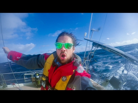 Sailing the Roaring 40s in 30 foot Waves!  Sailing SV Delos Ep. 107