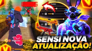 NOVA ATUALIZAÇÃO!🔥 A MELHOR SENSIBILIDADE para SUBIR CAPA na NOVA ATUALIZAÇÃO do FREE FIRE!