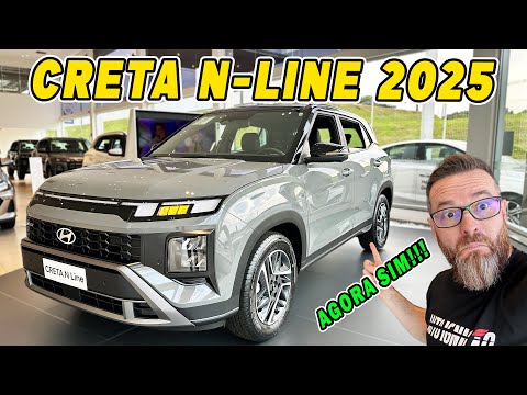 NOVO CRETA N-LINE 2025 - Chega Com Muitas Mudanças Para Melhor!