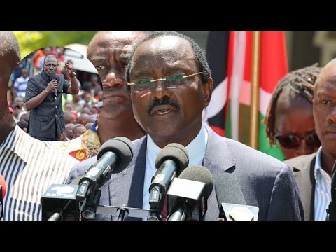 ''WE ARE UNITED AGAINST REMOVING RUTO FROM POWER,'' KALONZO MUSYOKA BLASTS PRESIDENT RUTO!