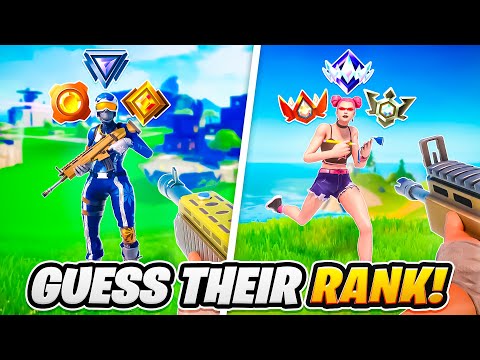 1v1ing Fortnite Players, Then GUESSING THEIR RANK…