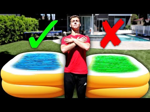 DON'T Trust Fall Into The Wrong Pool.. - Challenge