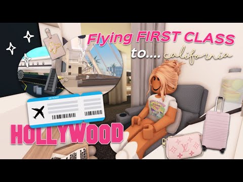 Flying FIRST CLASS to CALIFORNIA! ✈️☀️ Roblox Bloxburg Roleplay | *WITH VOICE*