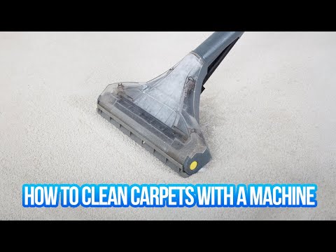 How to clean carpets with a machine