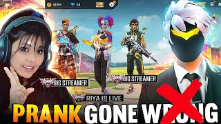PRANK ON BIG LIVE STREAMER 😈 SALA 😂 ITNA 💔 ठरकी होगा सोचा नही था 😳#prank - Garena Free Fire