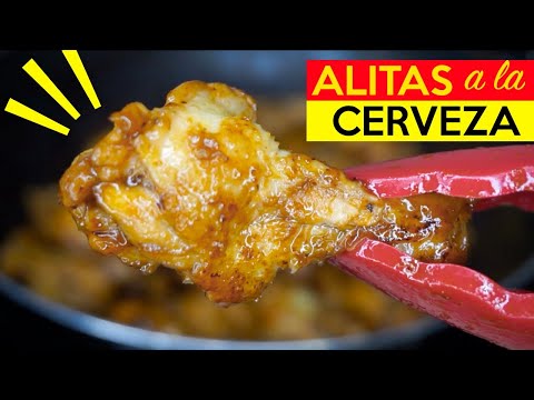 POLLO a la CERVEZA  RECETA FACIL | ALITAS de POLLO a la CERVEZA | recetas con pollo faciles