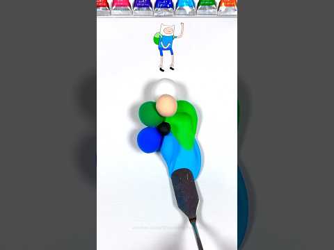 What color do mixed cartoons make?? (part 2) #colormixing #colors #oddlysatisfying #artvideos