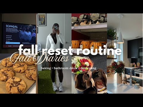 FALL RESET 🍂🎃 decorate w/me, deep cleaning my apartment, closet clean out, organizing my life