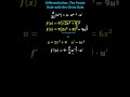 Differentiation and Function Analysis