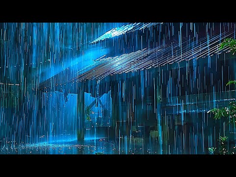 FALL ASLEEP FAST in 5 MINUTES with Torrential Rain on Metal Roof & Powerful Thunder Sounds at Night