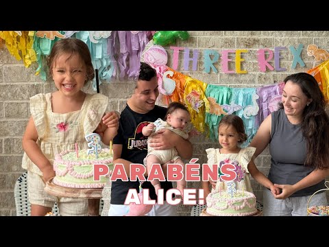 ALICE FEZ 3 ANOS - FELIZ ANIVERSARIO!