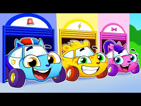 I Lost My Color! Car Garage Adventure || Baby Cars Kids Songs