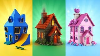 ¡Duelo entre hermanos 🏠💥 Reto de construcción de casas: Hermano contra Hermana!
