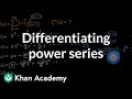Understanding Derivatives in Infinite Series