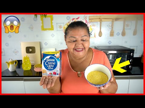 MISTUREI FLOCÃO COM CREME DE LEITE E FIZ UMA DELICIA PARA O CAFÉ DA TARDE!!