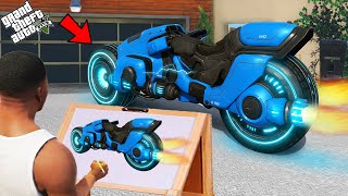 Franklin Draw The Fastest Flying Booster Bike With The Help Of Using Magical Painting In Gta 5