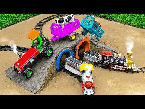 DIY truck making mini concrete bridge || construction mini project ‪@sunfarming7533‬