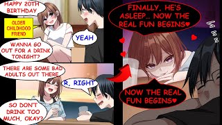 [Manga Dub] I Went Drinking With My Childhood Friend, But When I Fell Asleep She Suddenly Changed