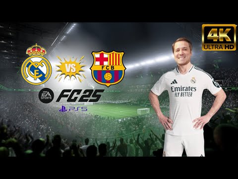 REAL MADRID vs BARCELONA | QUEM GANHA? | FIFA 25 GAMEPLAY