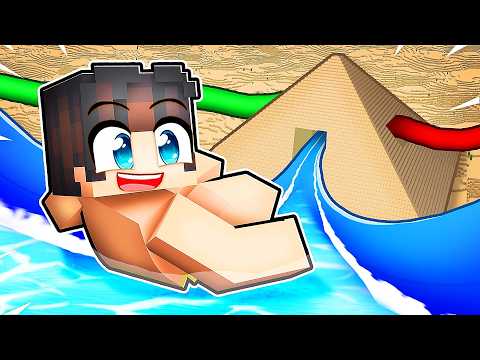 Piramitin İçine Gizli SU PARKI Yaptım! 🏄🌊 | Minecraft