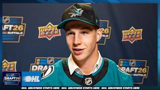 2026 NHL Draft Media Availability: Brady Knowling – San Jose Sharks