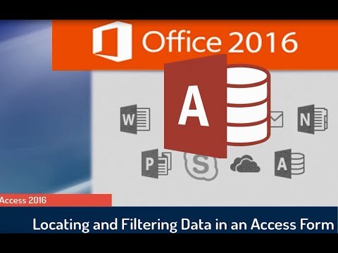 Microsoft Access 2016 Tutorial: Finding and Filtering...