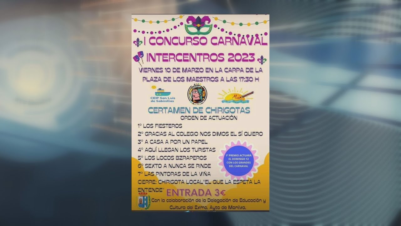 <strong>I Concurso Carnaval Intercentros 2023</strong>