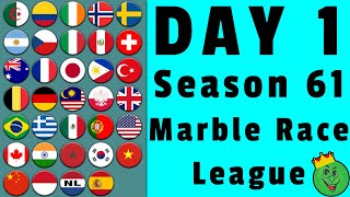 Marble Race League Season 61 Day 1 Marble Race / Marble Race King