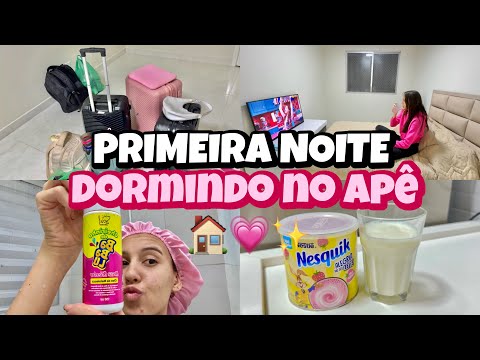 VLOGÃO: VOLTEI A MORAR NO APÊ| primeira noite dormindo no apartamento pós reforma| finalmente🏠💗✨