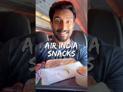 Veg Vs Non-Veg Snacks On Air India??! ✈️🍛