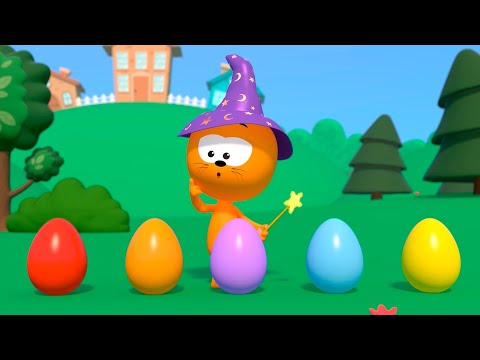Котэ Геймз - Котенок Котэ и Яйцо - Пистолет с белыми шариками и Волшебная палочка