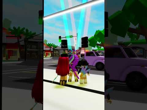 the fake huntrx was playing their music in the street🫨💀#robloxshorts #roblox