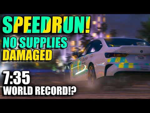 GTA Online The QuickiePharm Speedrun, 7:35 World Record!? No Supplies Damaged, Flat Out
