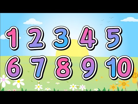 Ensinando os NÚMEROS e a CONTAR de 1 até 10| Vídeo para crianças 