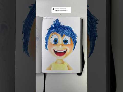 ASMR Drawing Joy from Inside out #sketchbook