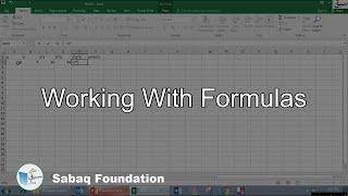 Working with formulas
