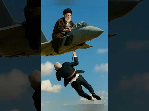 Netanyahu Hangs Mid-Air While Khamenei Flies the Plane! โ๏ธ#funnyshorts#iranisraelwar#aicomedy