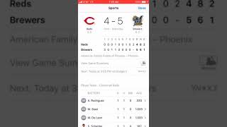 Brewers vs reds (highlights