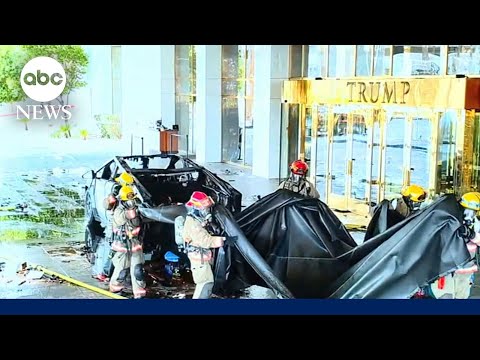 Police treating Tesla explosion outside Trump Vegas hotel as possible act of terror