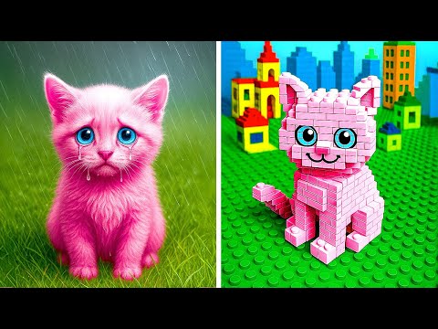 Building a LEGO City Just for Pets! 🧱🐾 Vet Hacks & Crazy Creations!
