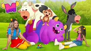 Mormor Donkey Cow Monkey 💜 | Original Kids Song by Mormortoons