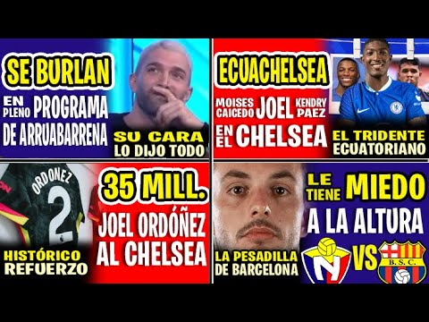 “ECUACHELSEA” JOEL ORDOÑEZ, KENDRY Y MOI CAICEDO, EL TREMENDO TRIDENTE QUE ARMARÁ EL CHELSEA