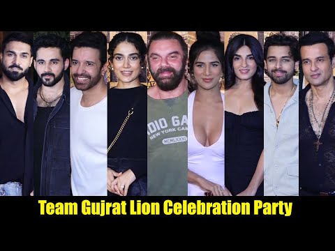 Sohail Khan, Poonam Pandey, Samarth Jurel & Others At Celebration Party Of Team Gujrat Lion